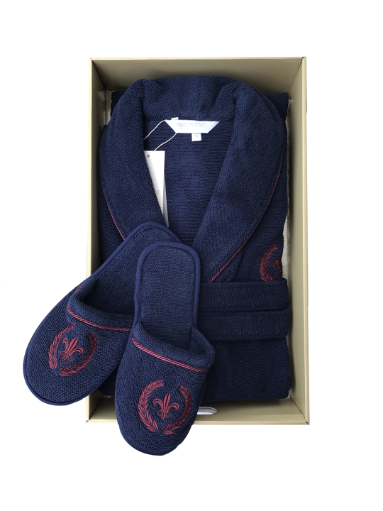 Халат чоловічий Maison D'or Seymor (Синій)